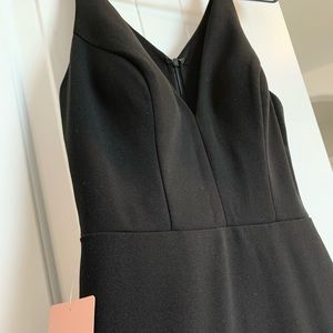 BHLDN V-Neck Crepe Dress